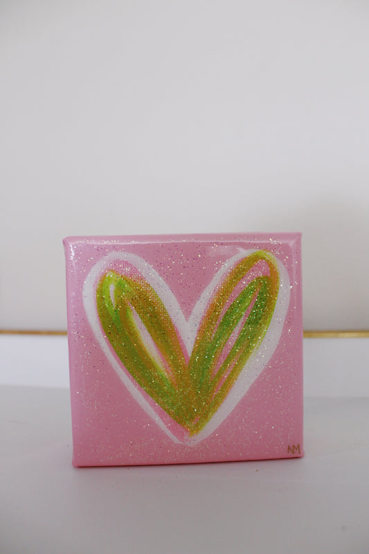 Poodle Skirt Pink Sparkle Heart