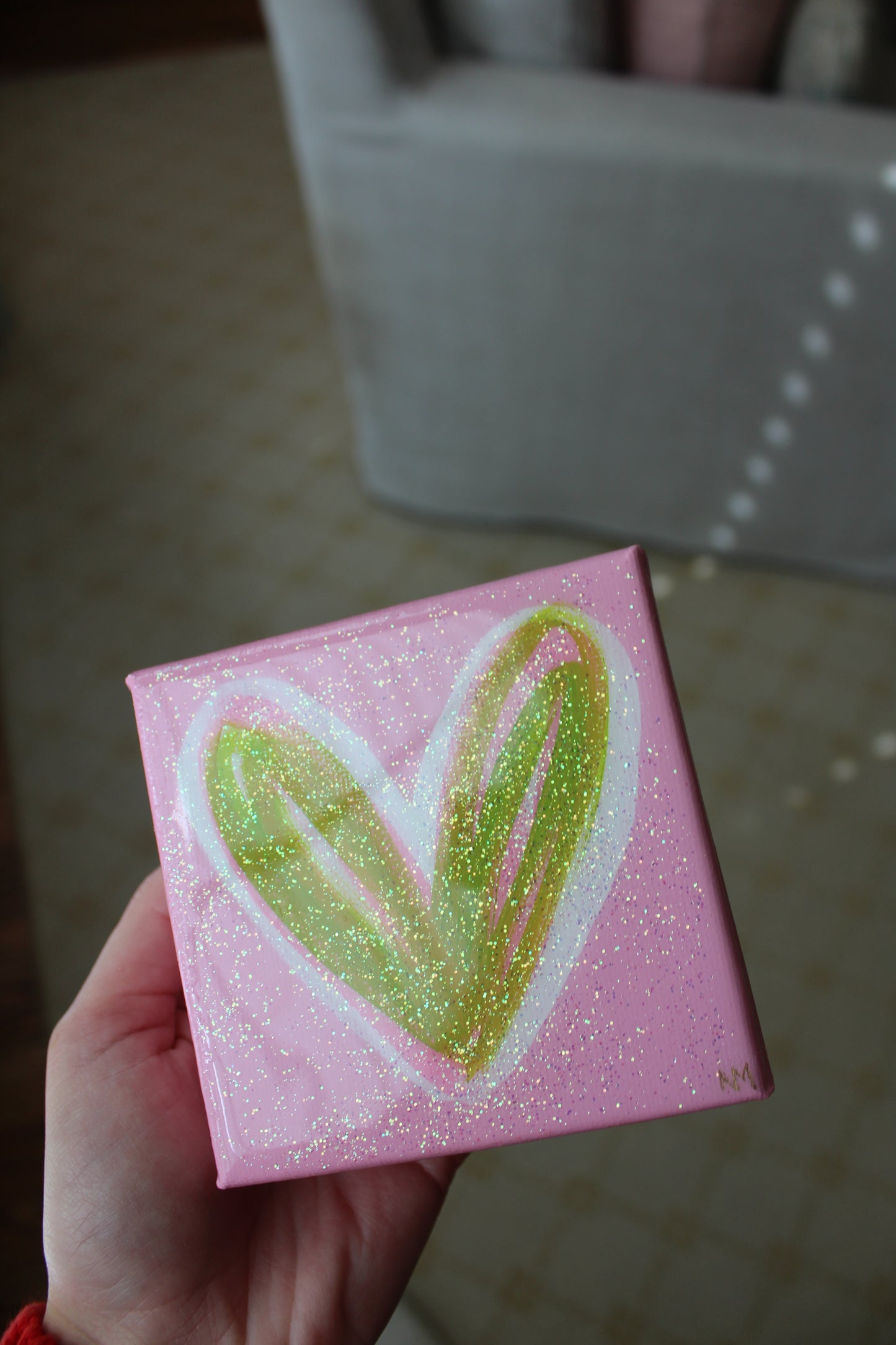 Poodle Skirt Pink Sparkle Heart