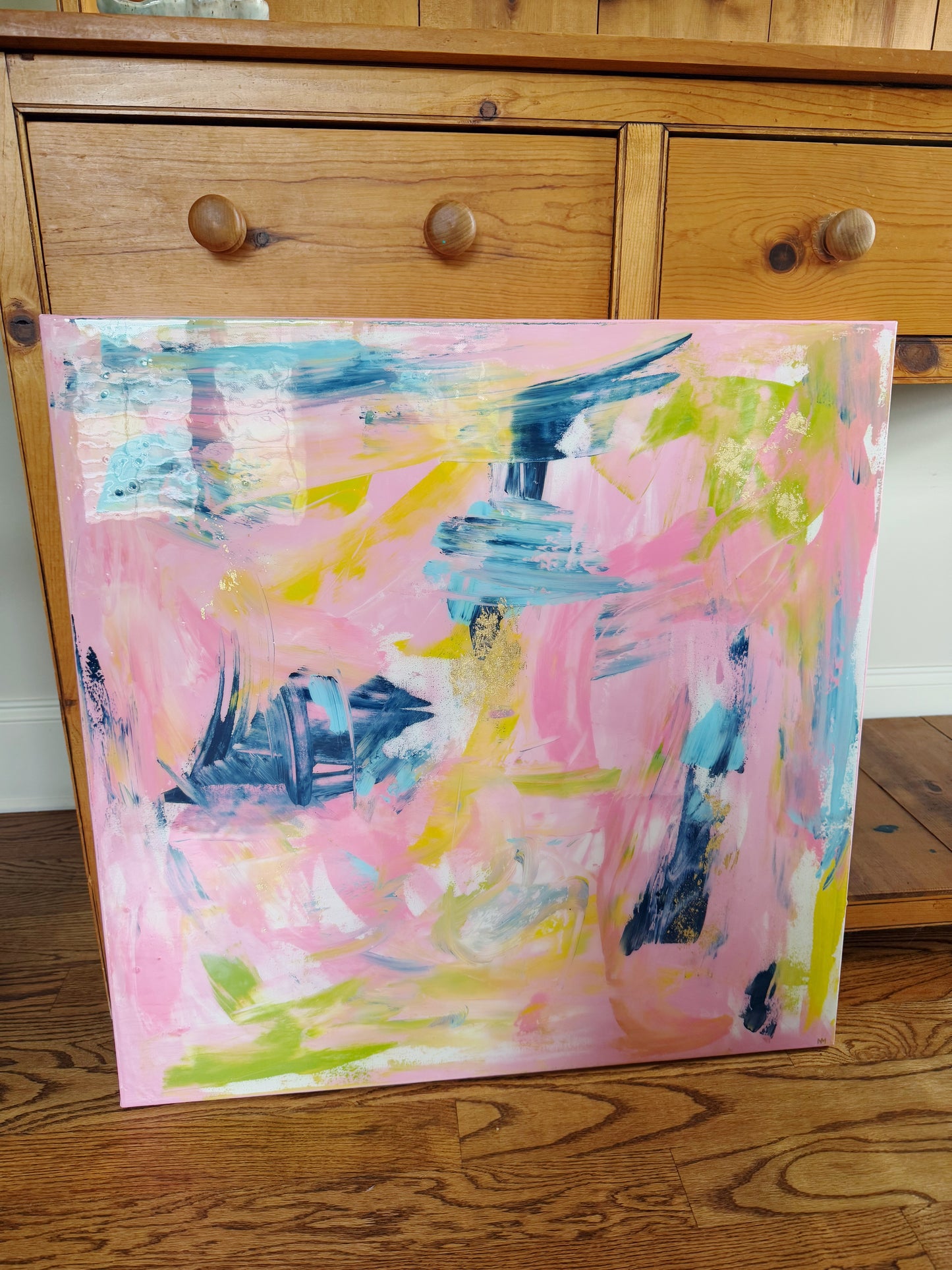 Hand-Painted Abstract