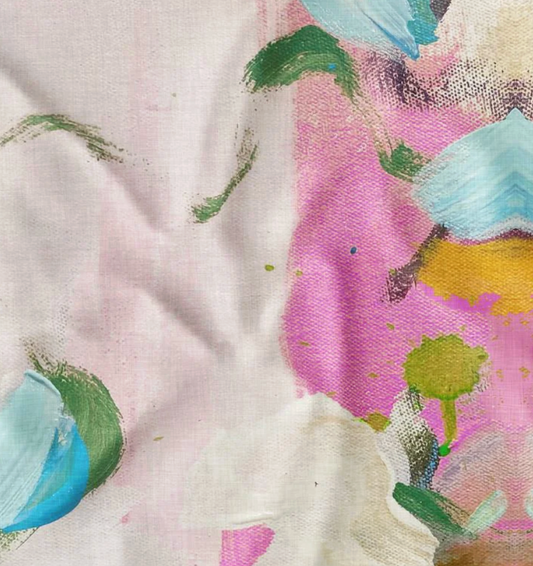 Monet's Garden Pink Decorative Pillow