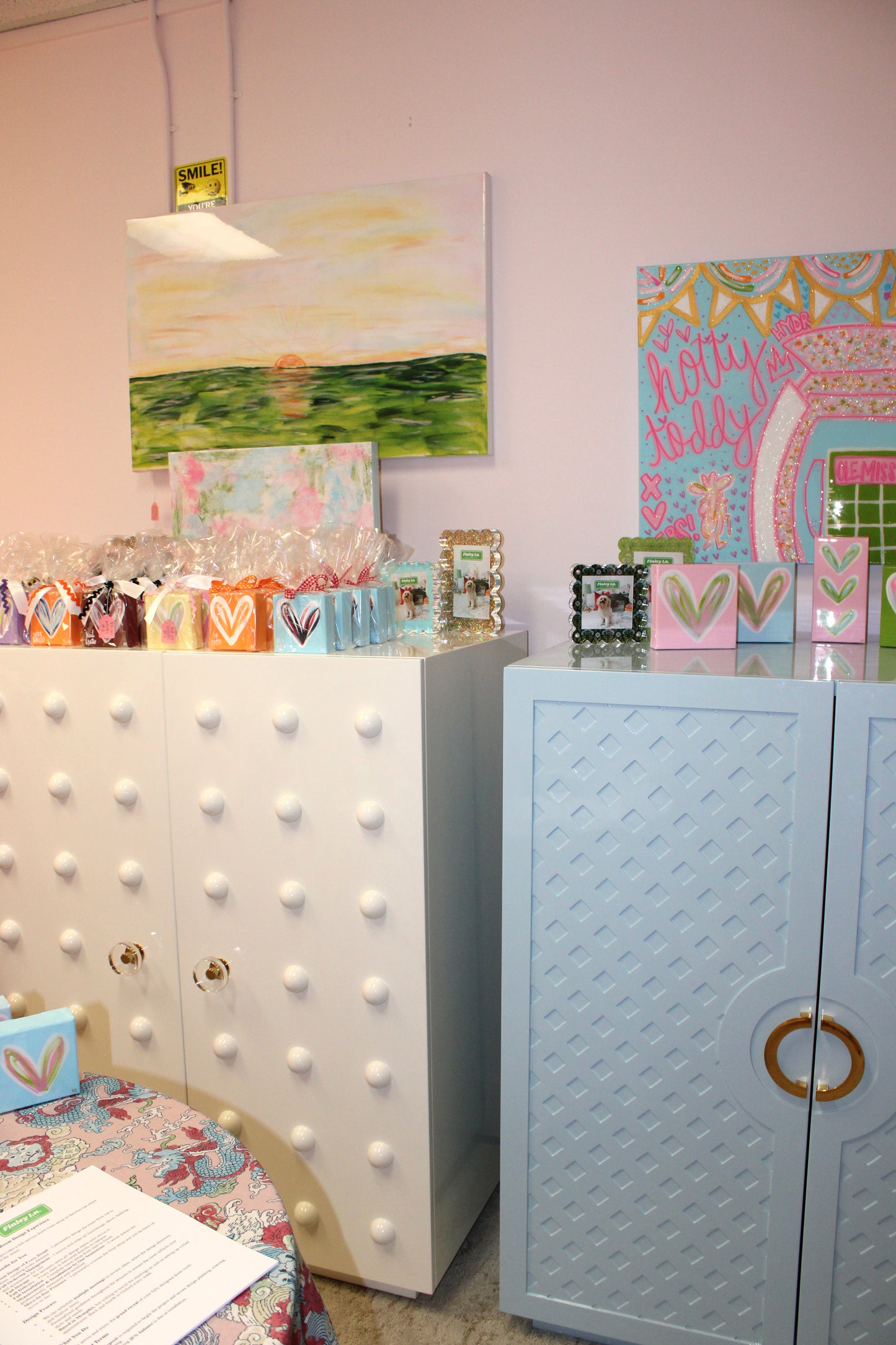 Poppy Light Blue Middle Cabinet