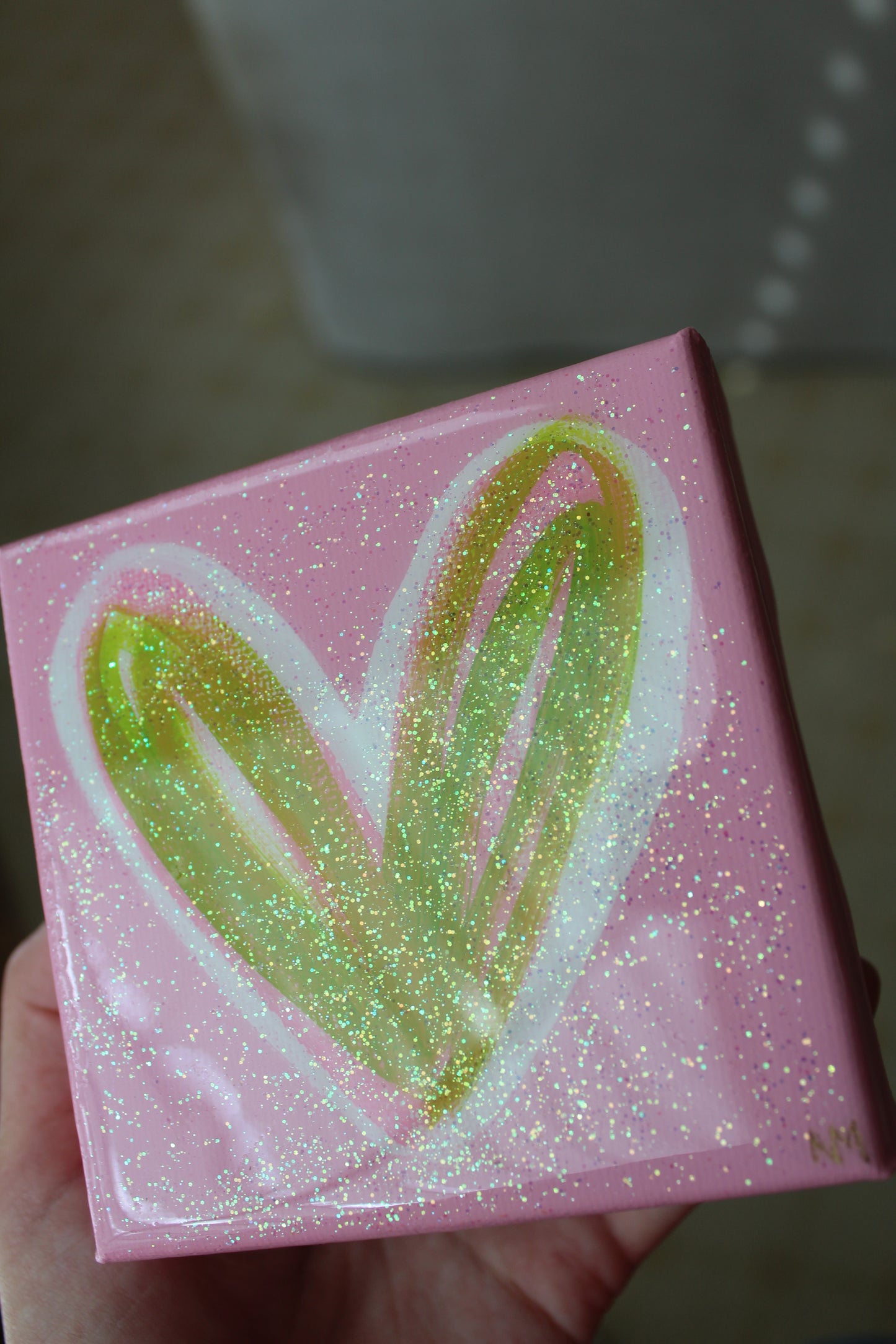 Poodle Skirt Pink Sparkle Heart