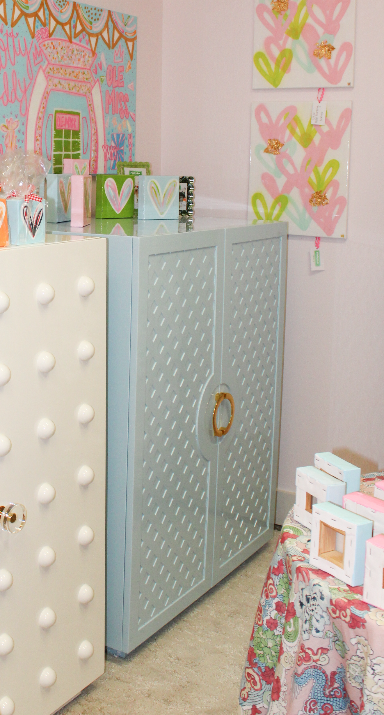 Poppy Light Blue Middle Cabinet