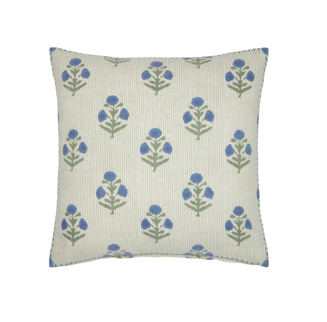 Lucy Azure Decorative Pillow