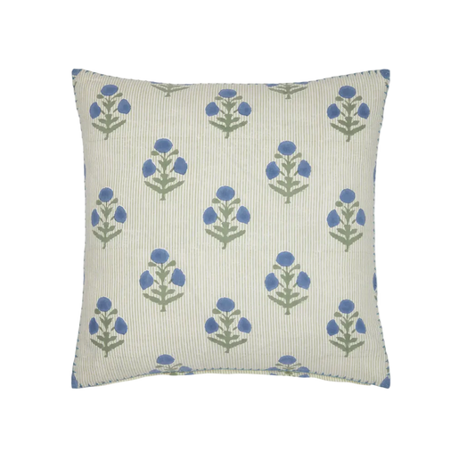 Lucy Azure Decorative Pillow