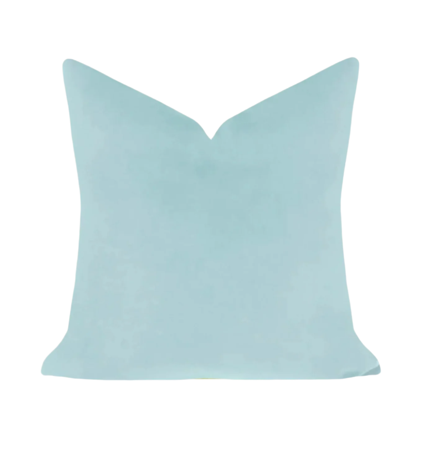 Spa Blue 22x22 Solid Velvet Pillow