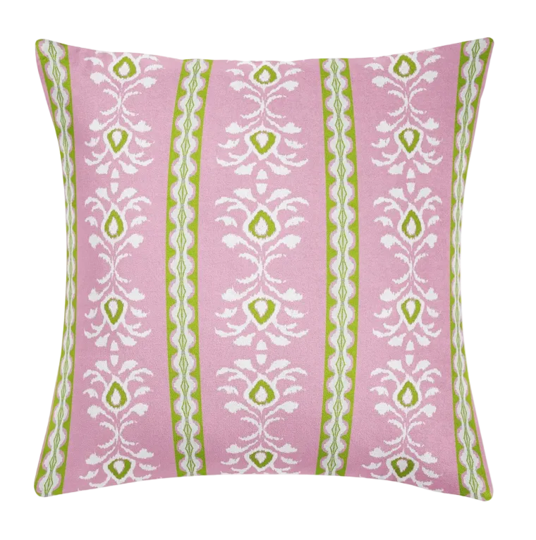 Rosemary Stripe Pink Decorative Pillow
