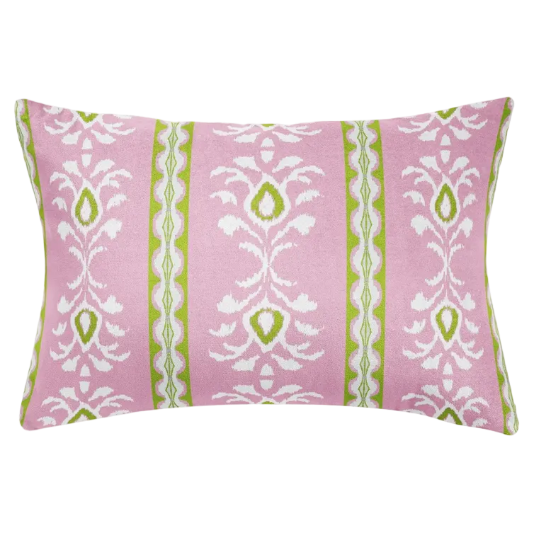 Rosemary Stripe Pink Decorative Pillow